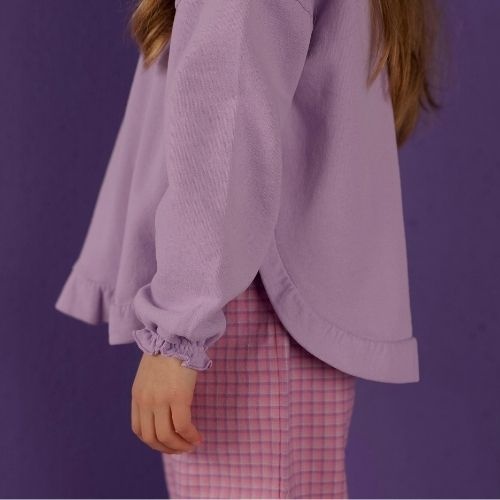 Nixnut ril pants lila checkered | broek-3