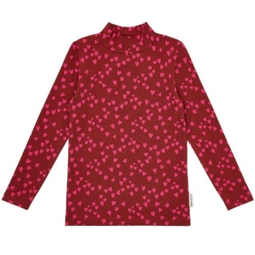 Petit Blush turtle neck love potion aop | shirt-1