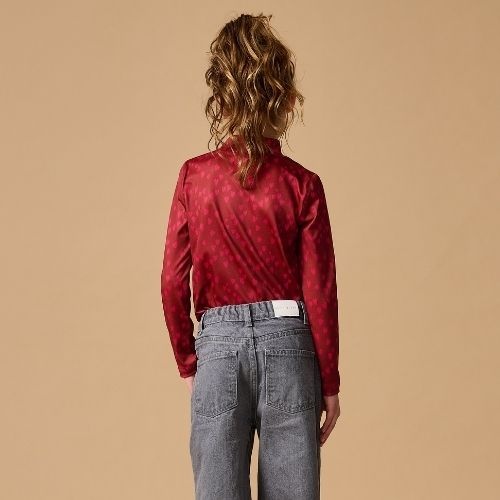 Petit Blush turtle neck love potion aop | shirt-3