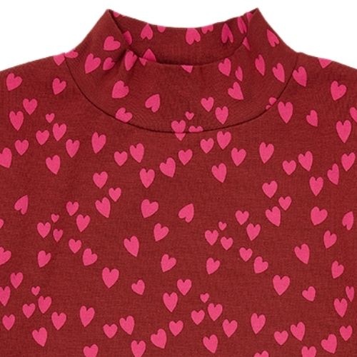 Petit Blush turtle neck love potion aop | shirt-4