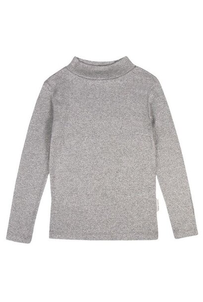 Petit Blush turtle neck silver lurex | shirt