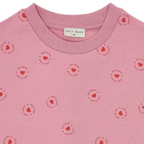 Petit Blush easy sweater love to love lilas | trui-6