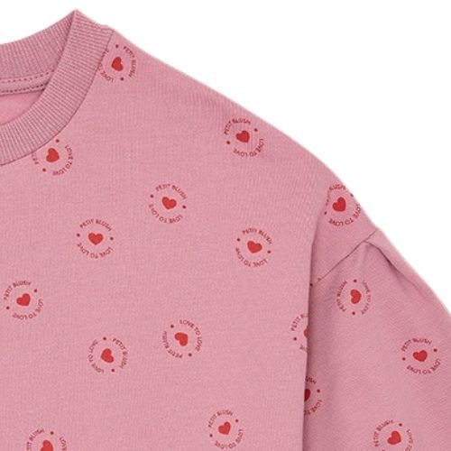 Petit Blush easy sweater love to love lilas | trui-7