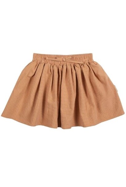 Petit Blush mini skirt amber check | rok