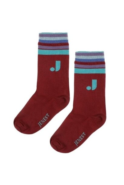 Jenest j socks cherry bordeaux | sokken