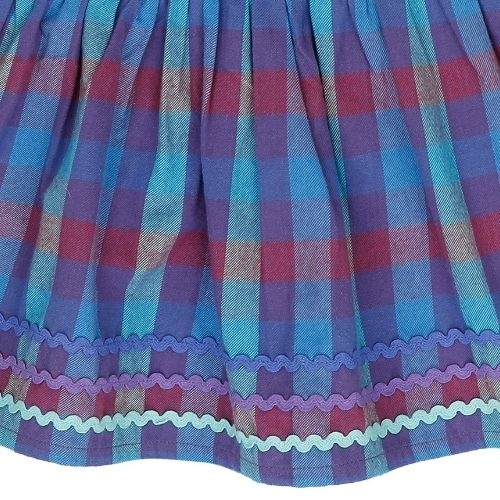Jenest sara skirt purple multi check | rok-4