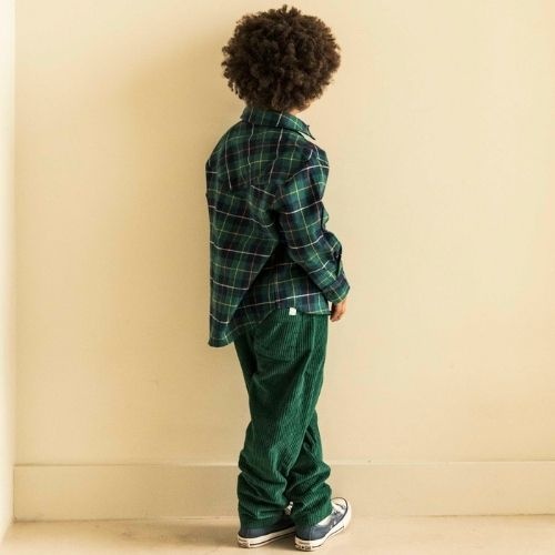 Jenest comfy pants dark green | broek-3