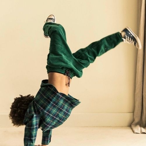 Jenest comfy pants dark green | broek-4