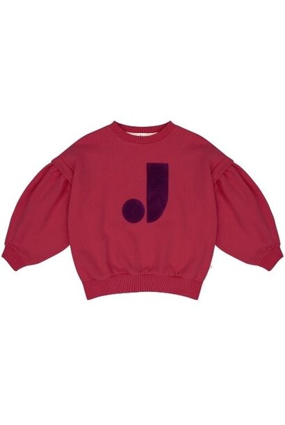 Jenest balloon sweater cherry bordeaux | trui