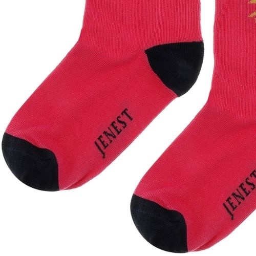Jenest bird socks fuchsia pink | sokken-3