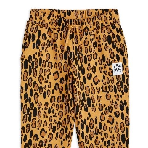 Mini Rodini basic leopard sweatpants beige | broek-2