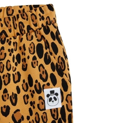 Mini Rodini basic leopard sweatpants beige | broek-3