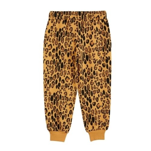 Mini Rodini basic leopard sweatpants beige | broek-4