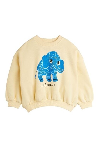 Mini Rodini mammoth sp sweatshirt offwhite | trui