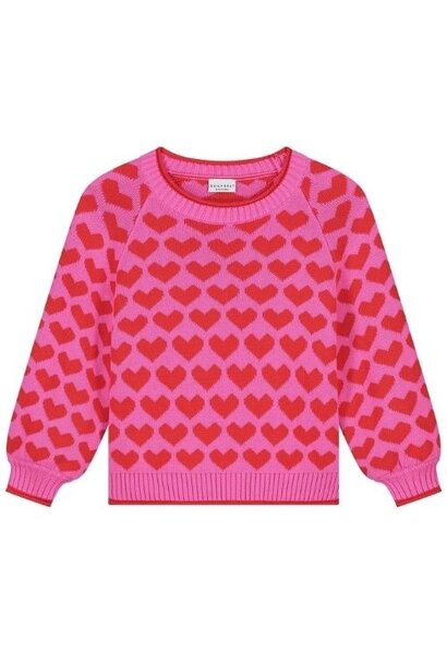 Call me frankie cmf heart knitted sweater | trui