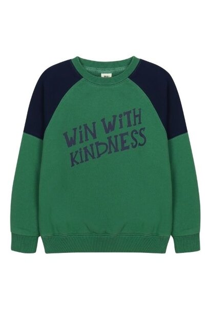 Jelly Mallow kindness sweatshirt green | trui