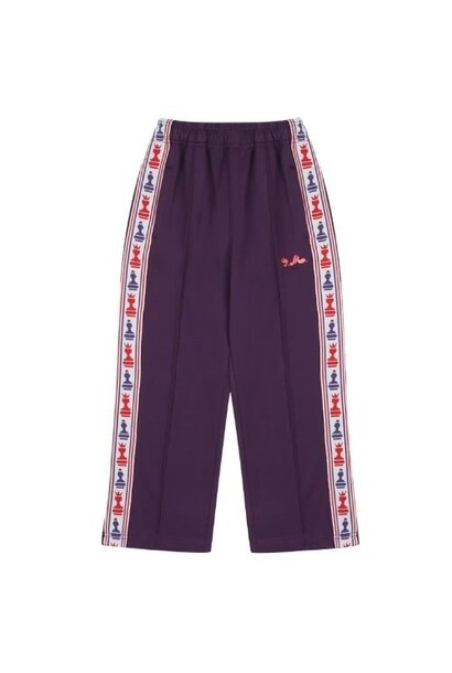 Jelly Mallow chess track pants purple | broek