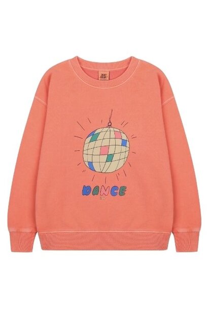 Jelly Mallow disco ball pigment sweatshirt peach pink | trui
