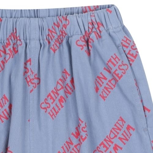 Jelly Mallow kindness aladdin woven pants blue | broek-4