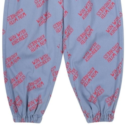 Jelly Mallow kindness aladdin woven pants blue | broek-5
