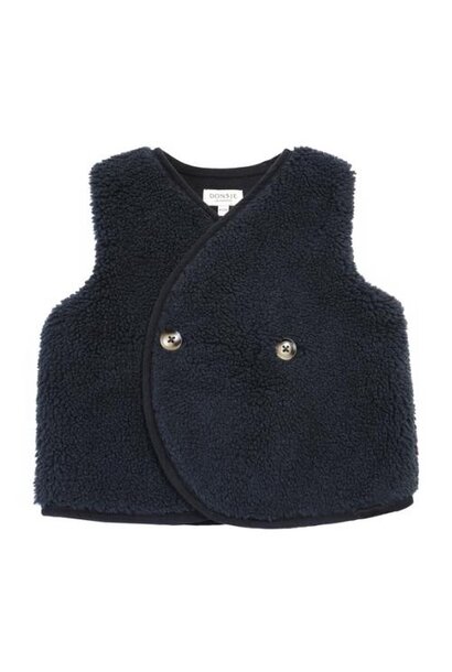 Donsje monty baby gilet blue marine | vest