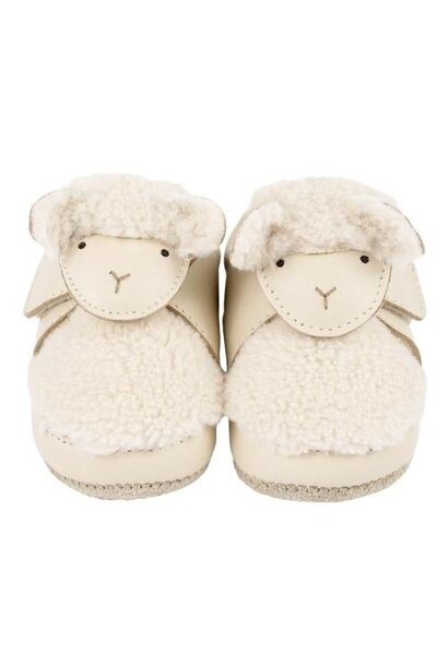 Donsje matijn sneakers lammy cream leather | baby schoenen