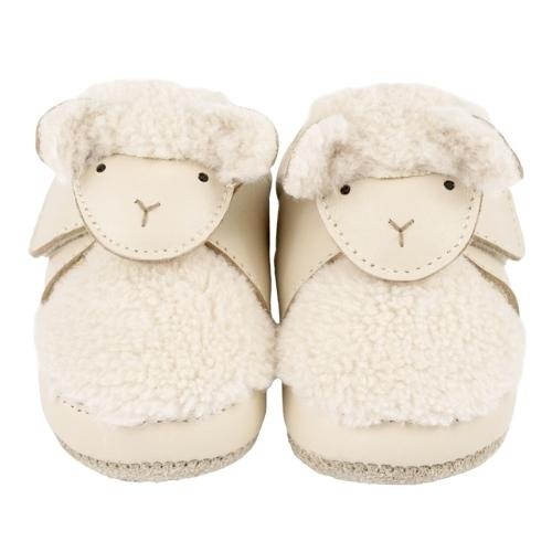 Donsje matijn sneakers lammy cream leather | baby schoenen-1