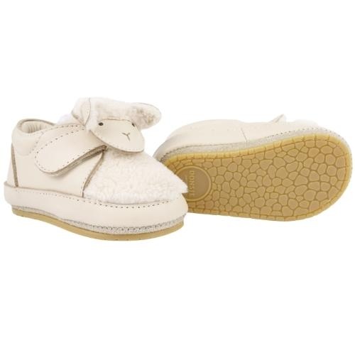 Donsje matijn sneakers lammy cream leather | baby schoenen-2