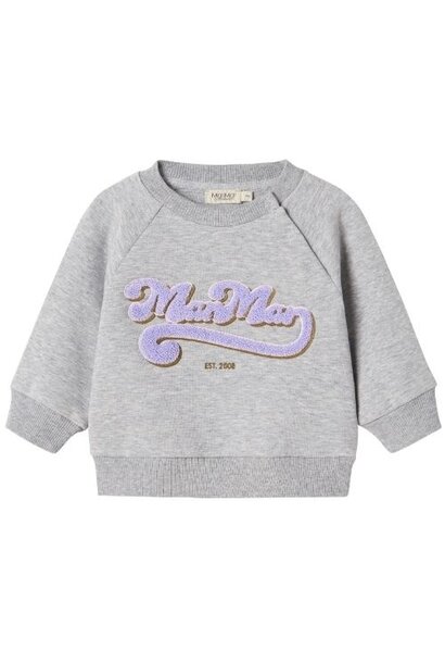 MarMar Copenhagen baby theos sweater lavender logo | trui