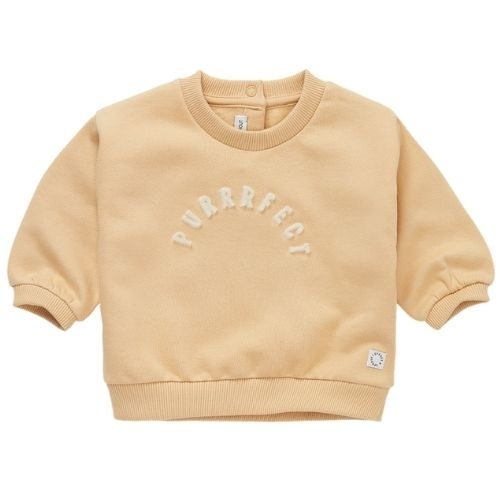 Sproet & Sprout baby sweatshirt purrrfect sand | trui-1