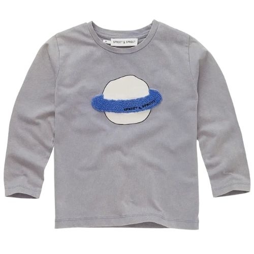 Sproet & Sprout t-shirt saturn stone grey | tee-1