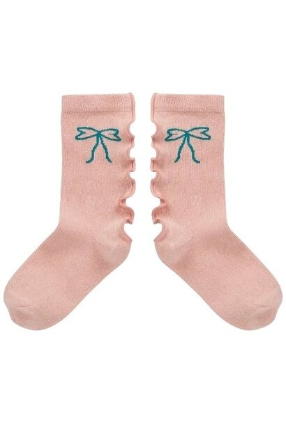 Sproet & Sprout socks bow peach parfait | sokken