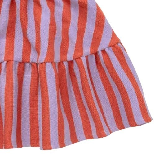 Sproet & Sprout smock skirt stripe lavender | rok-5
