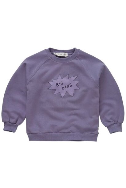 Sproet & Sprout sweatshirt big bang purple night | trui
