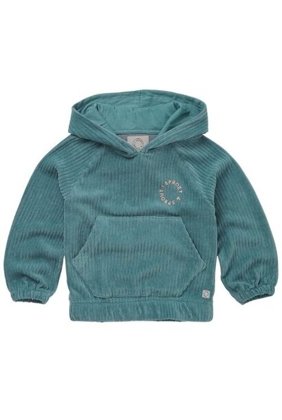 Sproet & Sprout hooded sweatshirt shady green | trui