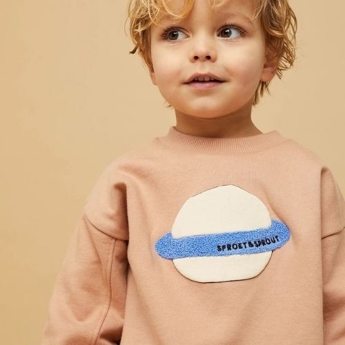 Sproet & Sprout sweatshirt saturn praline | trui-2