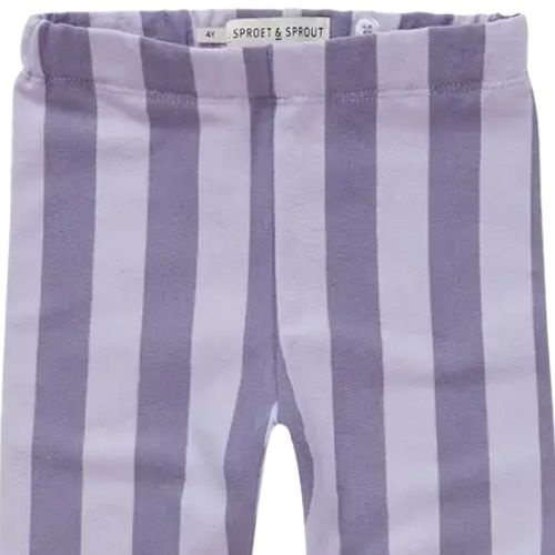 Sproet & Sprout winter legging purple stripe lavender | broek-3