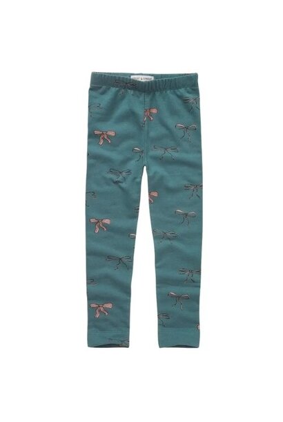 Sproet & Sprout winter legging bows shady green | broek