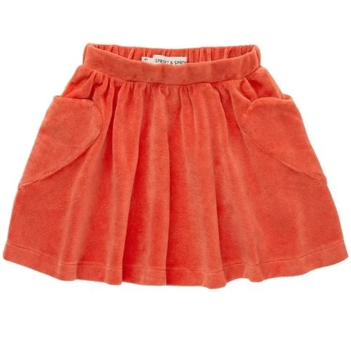 Sproet & Sprout skirt heart pockets grenadine | rok-1