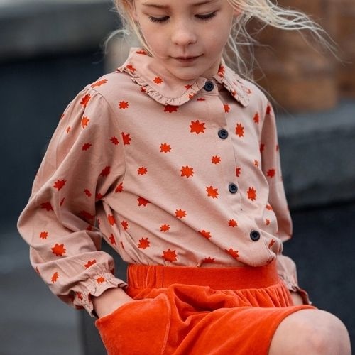 Sproet & Sprout skirt heart pockets grenadine | rok-3