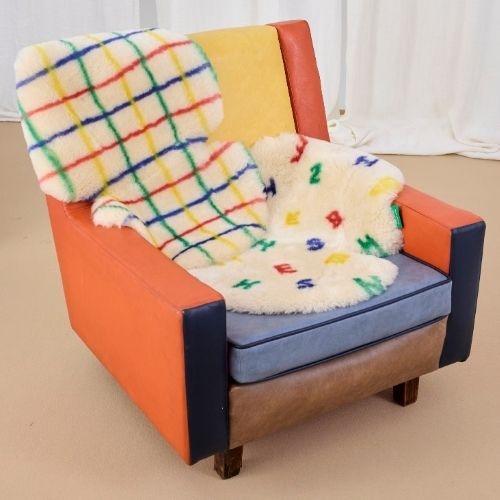 Bobo Choses x binibamba sheepskin snuggler offwhite | schapenvacht-2