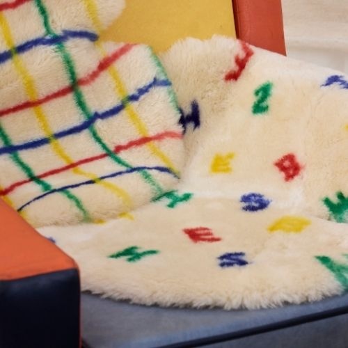 Bobo Choses x binibamba sheepskin snuggler offwhite | schapenvacht-3