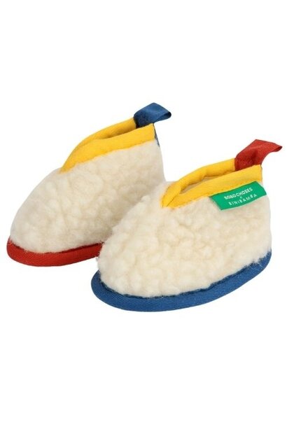 Bobo Choses x binibamba booties offwhite | slofjes
