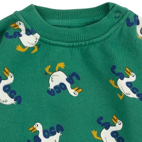 Bobo Choses baby la oca all over sweatshirt green | trui-2