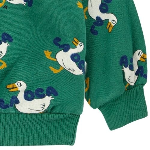 Bobo Choses baby la oca all over sweatshirt green | trui-5