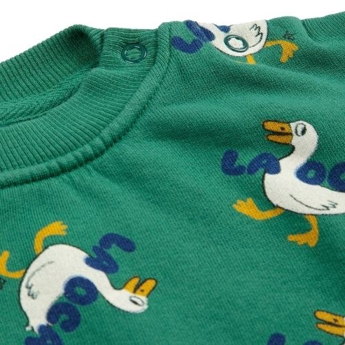 Bobo Choses baby la oca all over sweatshirt green | trui-6