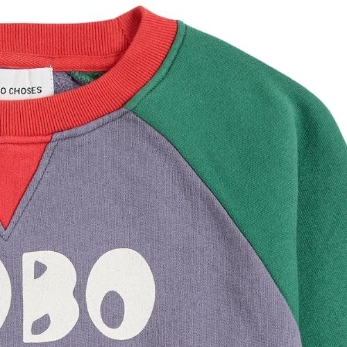 Bobo Choses “bobo choses” color block raglan sweatshirt multicolor | trui-5
