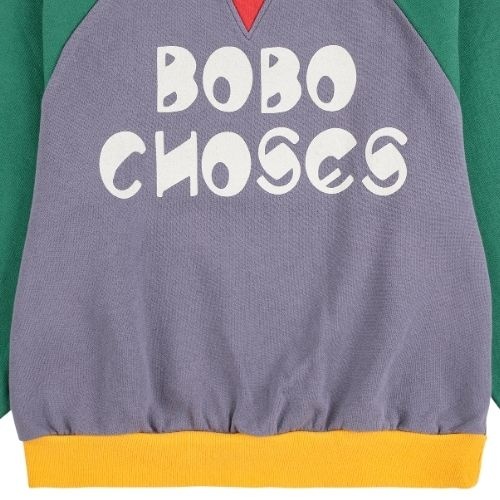 Bobo Choses “bobo choses” color block raglan sweatshirt multicolor | trui-6