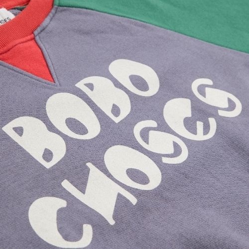 Bobo Choses “bobo choses” color block raglan sweatshirt multicolor | trui-8