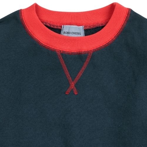 Bobo Choses “bobo choses” color block sweatshirt midnight blue | trui-4